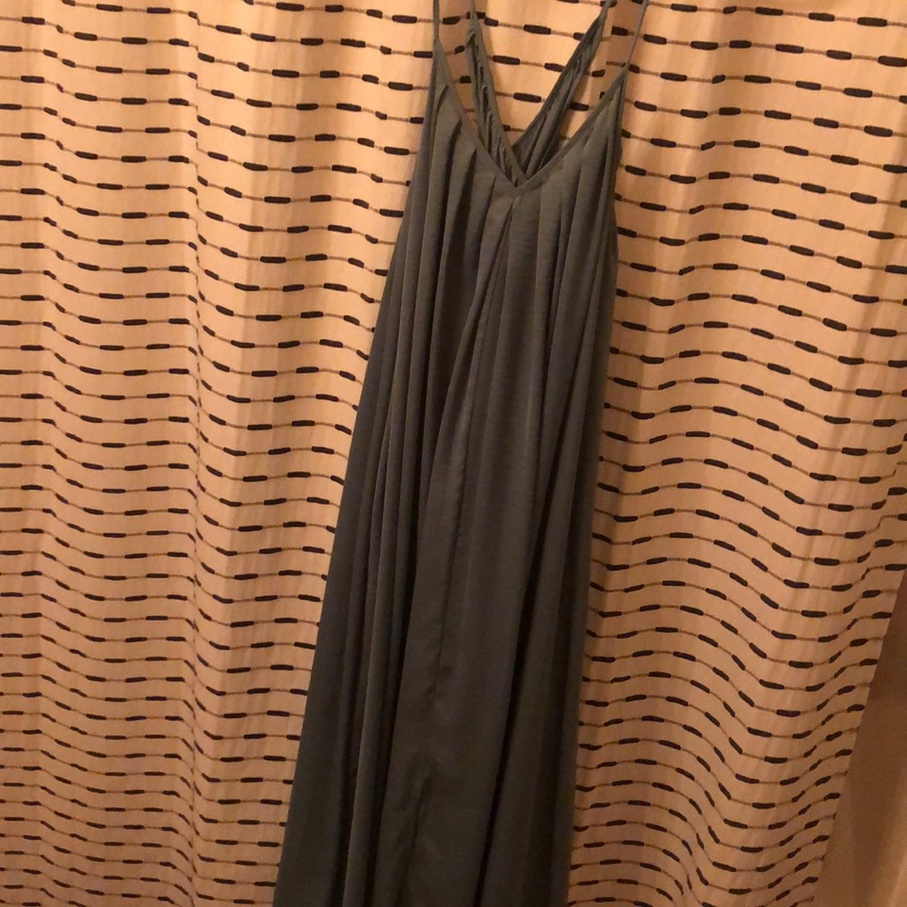 Sage flowy maxi dress